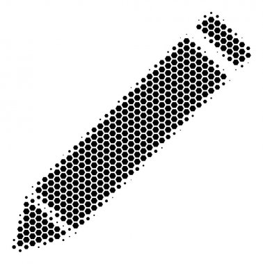 Altıgen noktalı resim düzenleme kalem simgesi