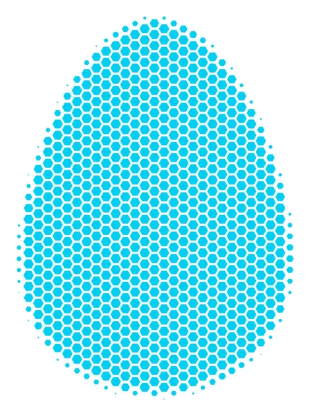 Εξάγωνο ράστερ αυγό εικονίδιο — Διανυσματικό Αρχείο
