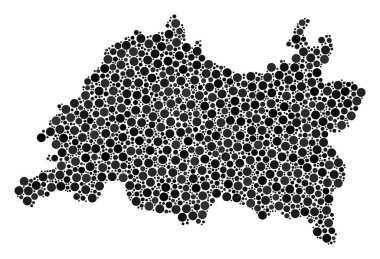 Tataristan harita kompozisyon nokta