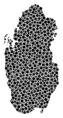 Katar harita mozaik Küre