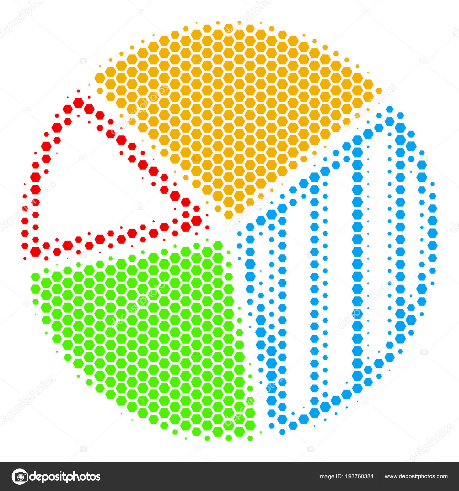 Hexagon Pie Chart