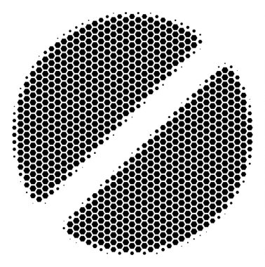 Altıgen yarı ton eczane Tablet simgesi