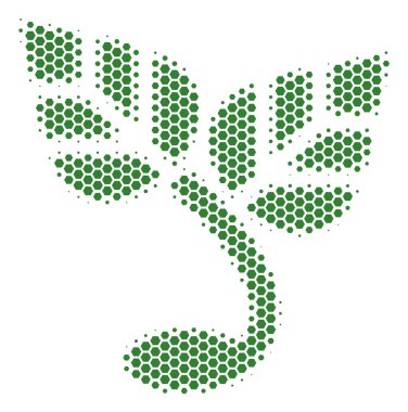 Altıgen yarı ton Filiz simgesi