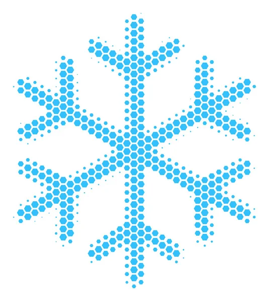 Εξάγωνο ράστερ Snowflake εικονίδιο — Διανυσματικό Αρχείο
