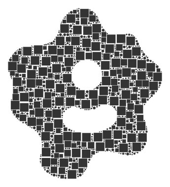 Amip bileşimi kareler ve daireler