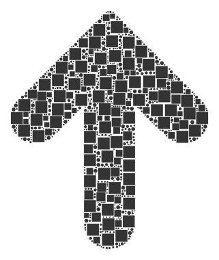 Kareler ve daireler yukarı ok