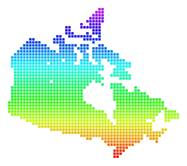 Mapa de Bright Dot Canada — Vetor de Stock