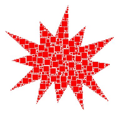 Bang kolaj kareler ve daireler