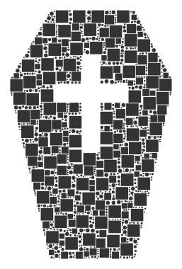 Tabut mozaik kareler ve daireler