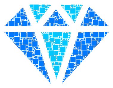 Elmas mozaik kareler ve daireler