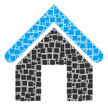 Ev mozaik kareler ve daireler