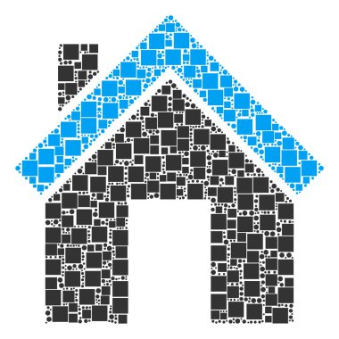 Ev mozaik kareler ve daireler