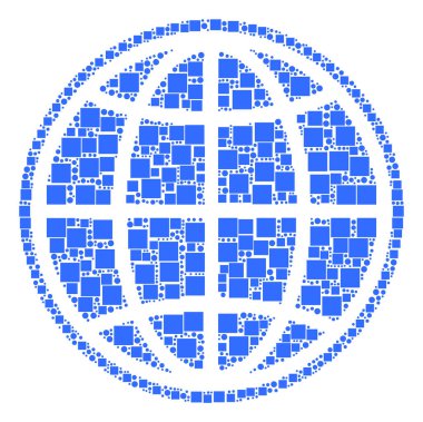 Internet kolaj kareler ve daireler