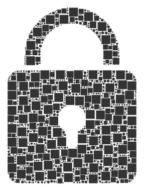 Kilit bileşimi kareler ve daireler