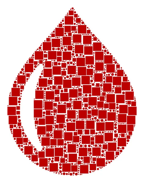 Damla kolaj kareler ve daireler