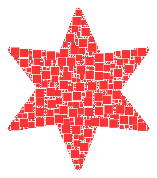 Havai fişek yıldız mozaik kareler ve daireler