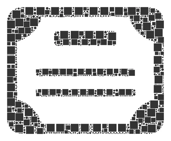 Lisans mozaik kareler ve daireler