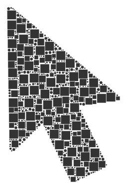 Fare imleci mozaik kareler ve daireler