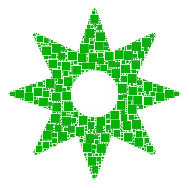 Yeni yıldız kolaj kareler ve daireler