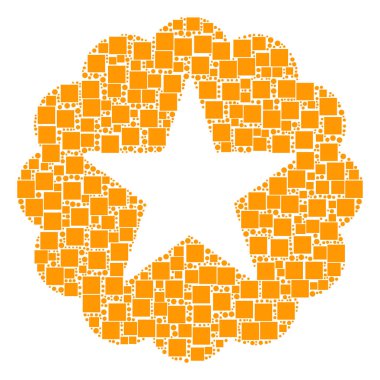 Kalite kolaj kareler ve daireler