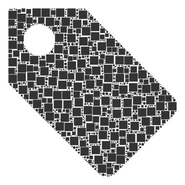 Tag kolaj kareler ve daireler