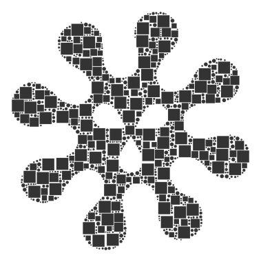 Virüs bileşimi kareler ve daireler