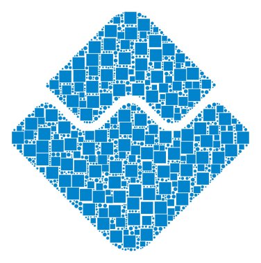 Dalgalar para birimi kolaj kareler ve daireler