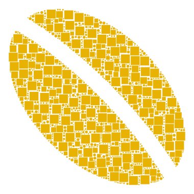 Buğday tohumu mozaik kareler ve daireler