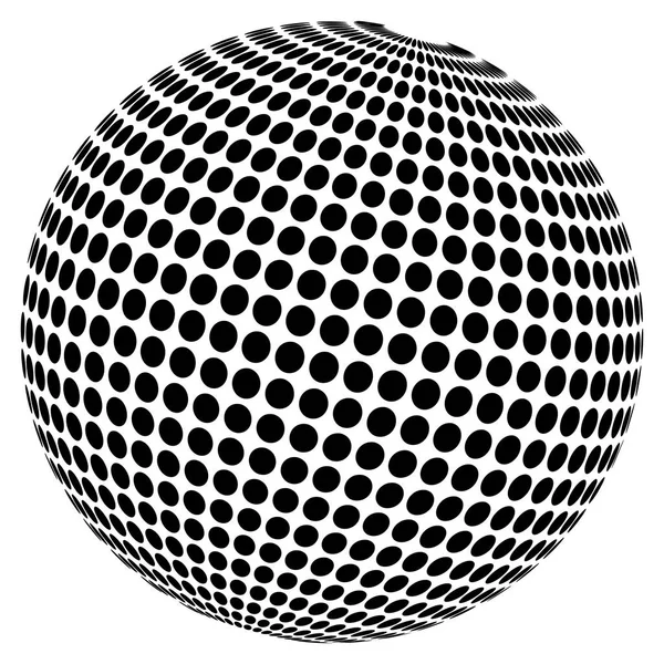 Abstract Dotted Sphere — Stock Vector