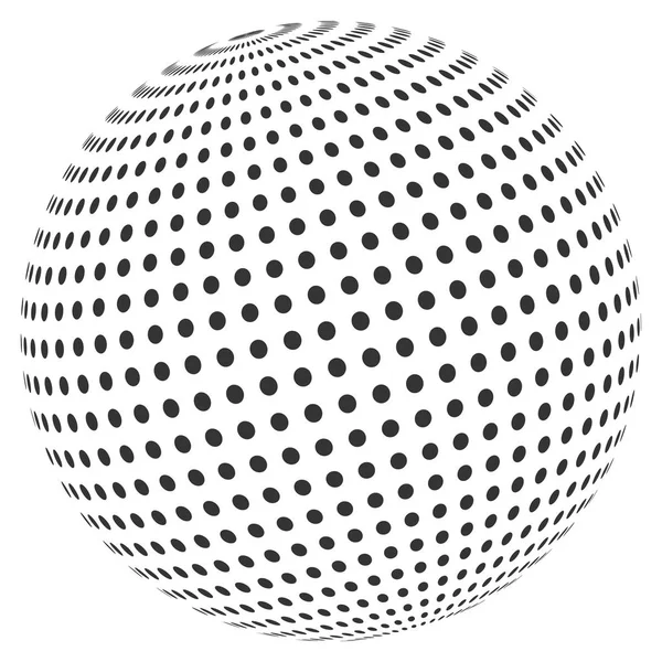 Abstract Dot Sphere — Stock Photo, Image