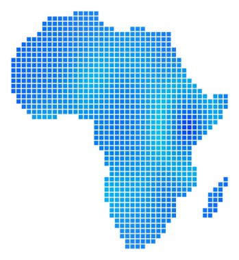 Mavi nokta Afrika harita