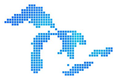 Mavi noktalı büyük göller Haritası