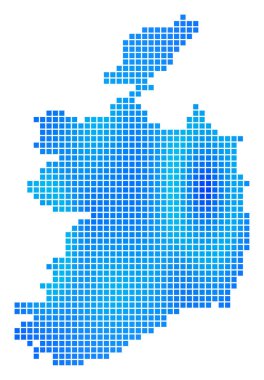 Mavi nokta İrlanda Cumhuriyeti harita