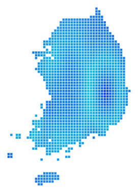 Mavi nokta Güney Kore Haritası