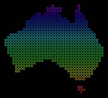 Parlak Avustralya harita