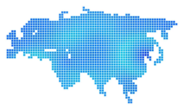 Блакитна точка Євразія Карта — стоковий вектор