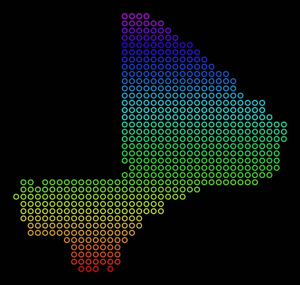 Χάρτης Μάλι χρωματιστό — Διανυσματικό Αρχείο