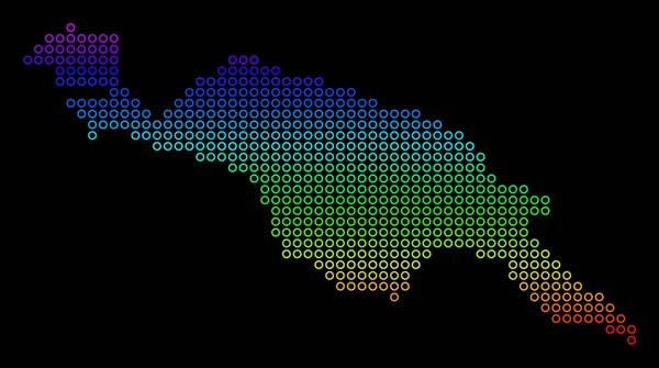 Espectro Isla de Nueva Guinea Mapa — Archivo Imágenes Vectoriales