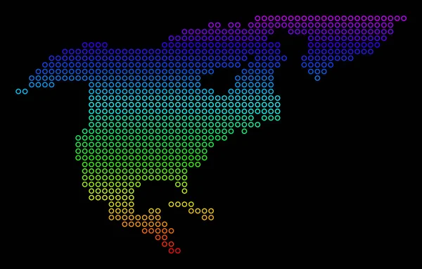 Mapa brillante de América del Norte — Archivo Imágenes Vectoriales