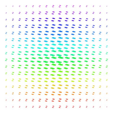 Eller simgesini yarı ton spektral etkisi bakım