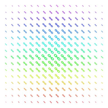 Zincir simgesi yarı ton spektral kılavuzunu