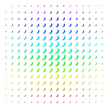 Biber biber simgesi yarı ton spektral kılavuzunu