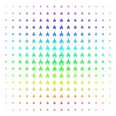 Hıristiyan Kilisesi simgesi yarı ton spektrum kılavuzunu