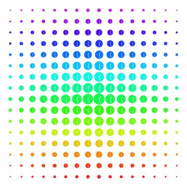 Saat simgesi yarı ton spektrum etkisi