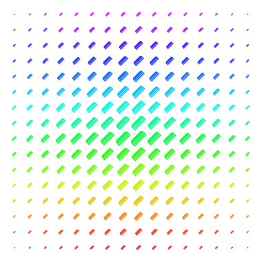 Tarak şekli yarı ton spektrum desen