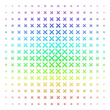 Kılıç simgesi yarı ton spektrum kılavuzunu geçiş