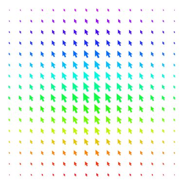 İmleç ok şekli yarı ton spektral kılavuz