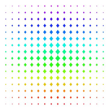 Elmas takım elbise şekli yarı ton spektrum kılavuz