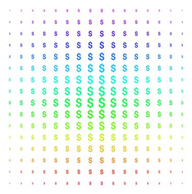 Dolar simgesi yarı ton spektral kılavuzunu