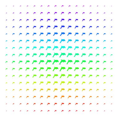 Yunus simgesi yarı ton spektrum etkisi